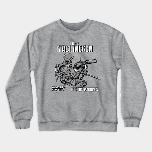 MachineGun Crewneck Sweatshirt by AndreusD